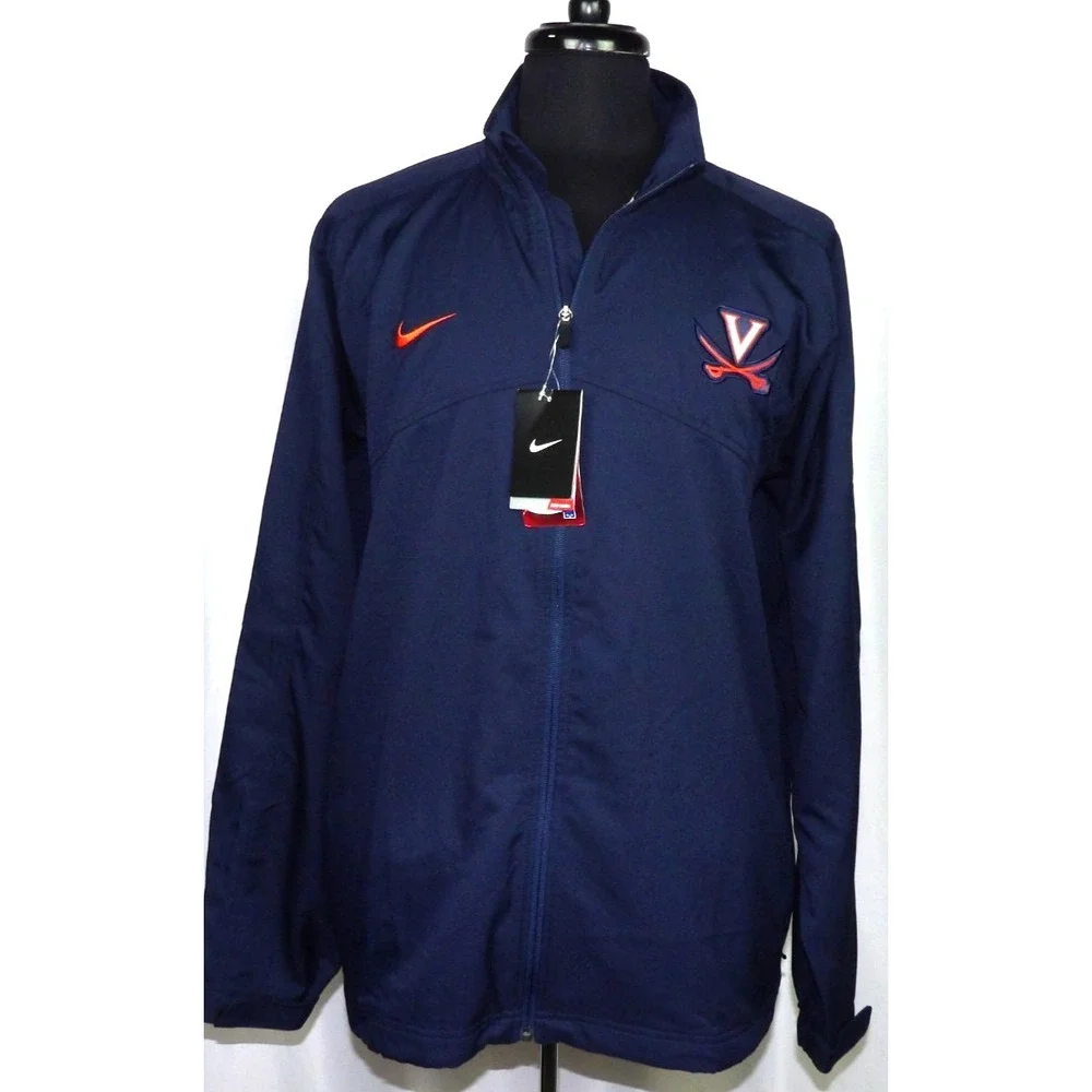 NEW! Nike Dri-Fit WARM Zip-Up Virginia Cavaliers Navy Blue Jacket Men's XL NWT!